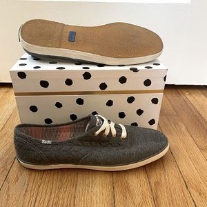 Keds grey sneakers with quilting detail- size 8.5
